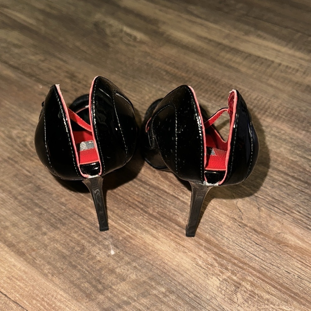 🌷VINTAGE CHARLES JOURDAN HEELS PEEP TOE AND PEEP HEELS IN SIZE 7.5 - Picture 2 of 5